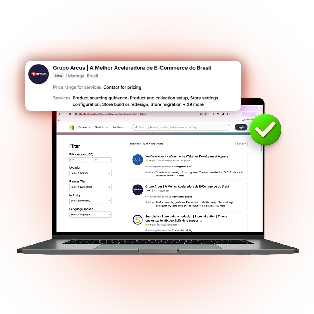 Grupo Arcus reconhecida como a Melhor Aceleradora de Lojas Virtuais do Brasil pela Shopify