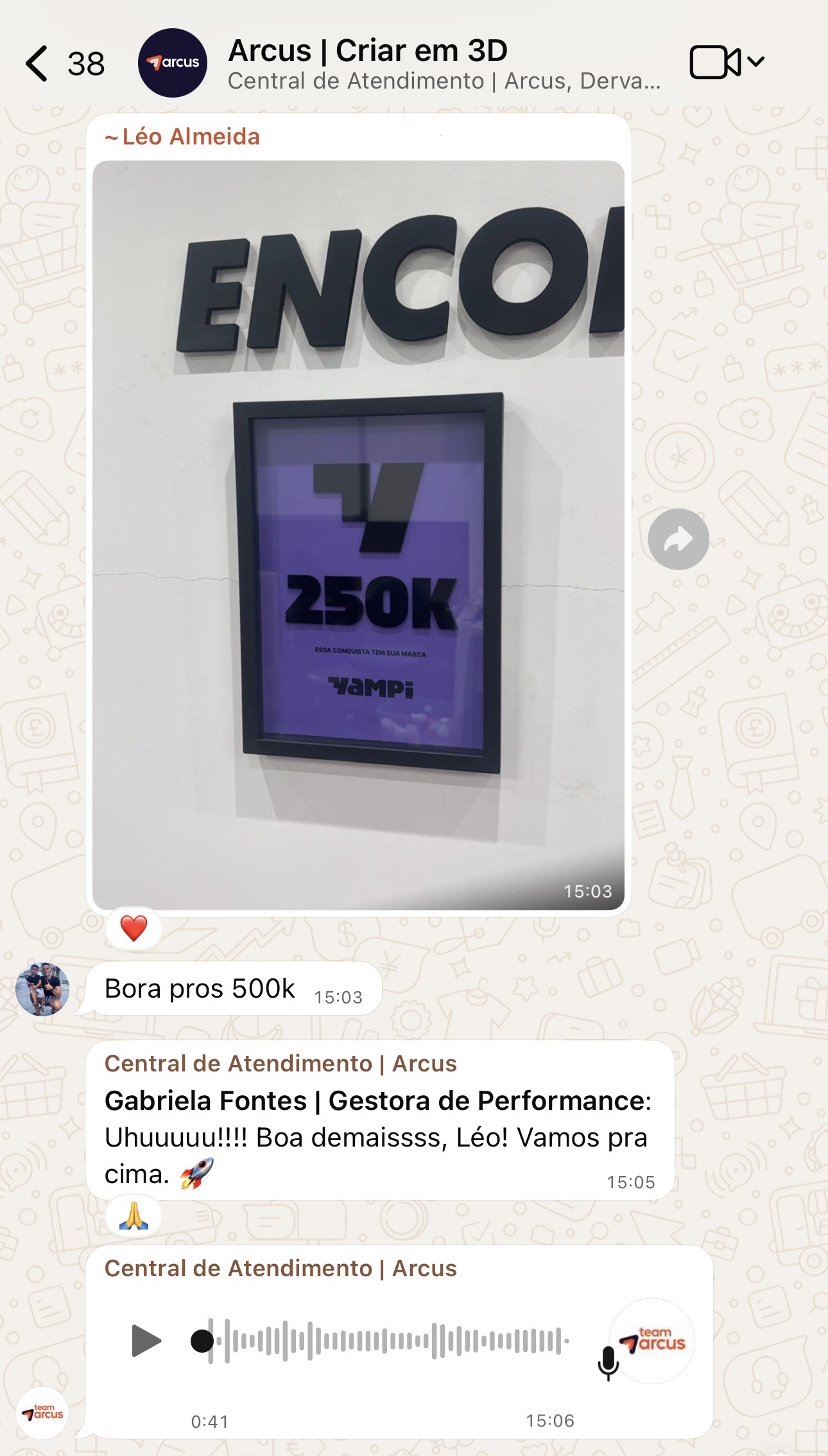 Depoimento cliente Arcus 1