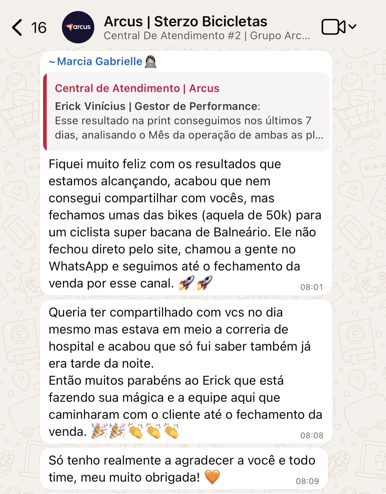 Depoimento cliente Arcus 3